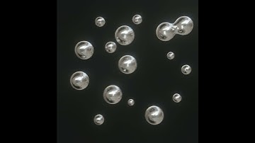 Chrome metaballs short blender animation