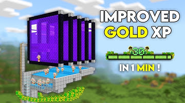 NEW BEST GOLD XP FARM in 1.21 Minecraft Bedrock !