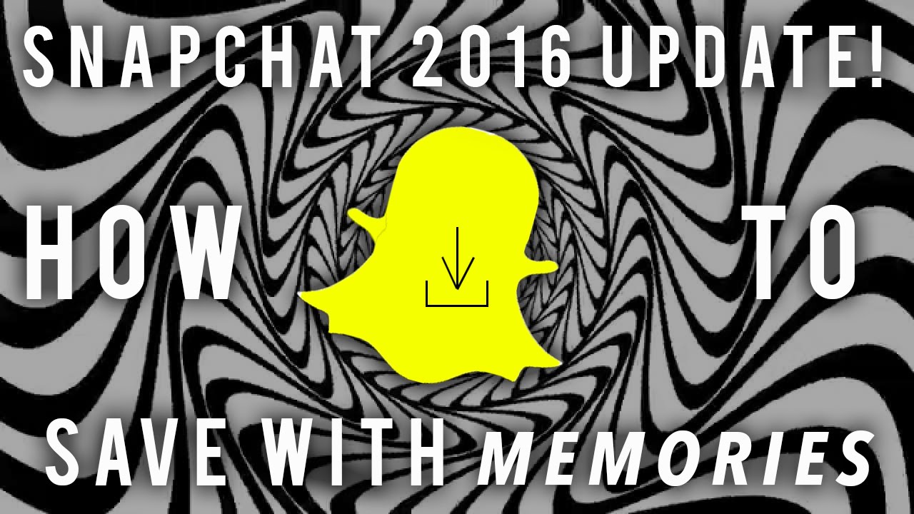 How To Save Snapchats With Memories | 2016 Snapchat Update | Snapchat Memories Photo Save