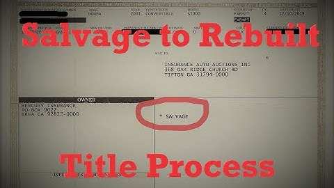 Full Georgia Salvage to Rebuilt Process - 2001 Honda S2000