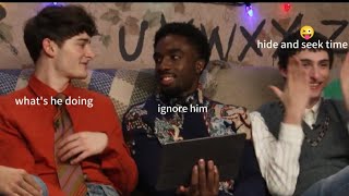 Caleb McLaughlin and Noah Schnapp being unhinged for 6 Minutes straight.