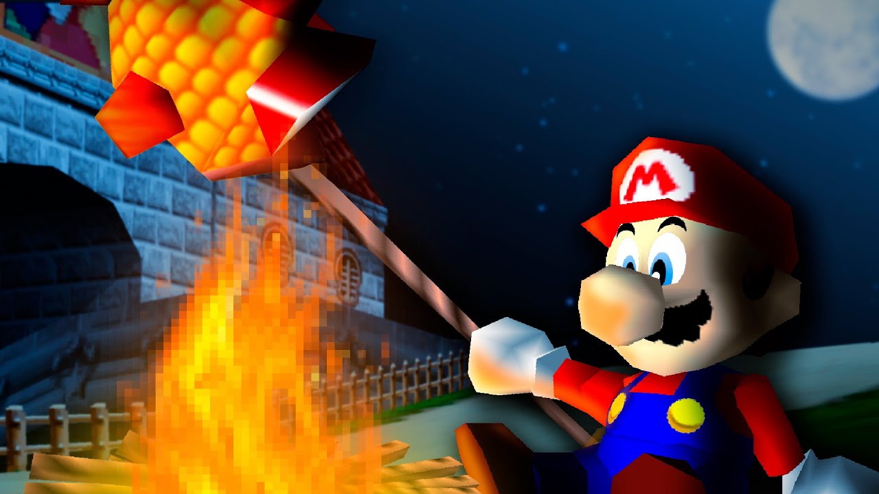 ¿Puede un HUMANO sobrevivir en el mundo de MARIO 64?