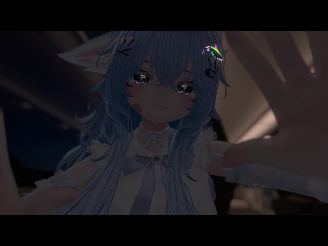 【ASMR】🚌😴 Fox Girl Caresses Your Face during long Bus ride 🦊🐬 VRCHAT VISUAL 3DIO 3DASMR
