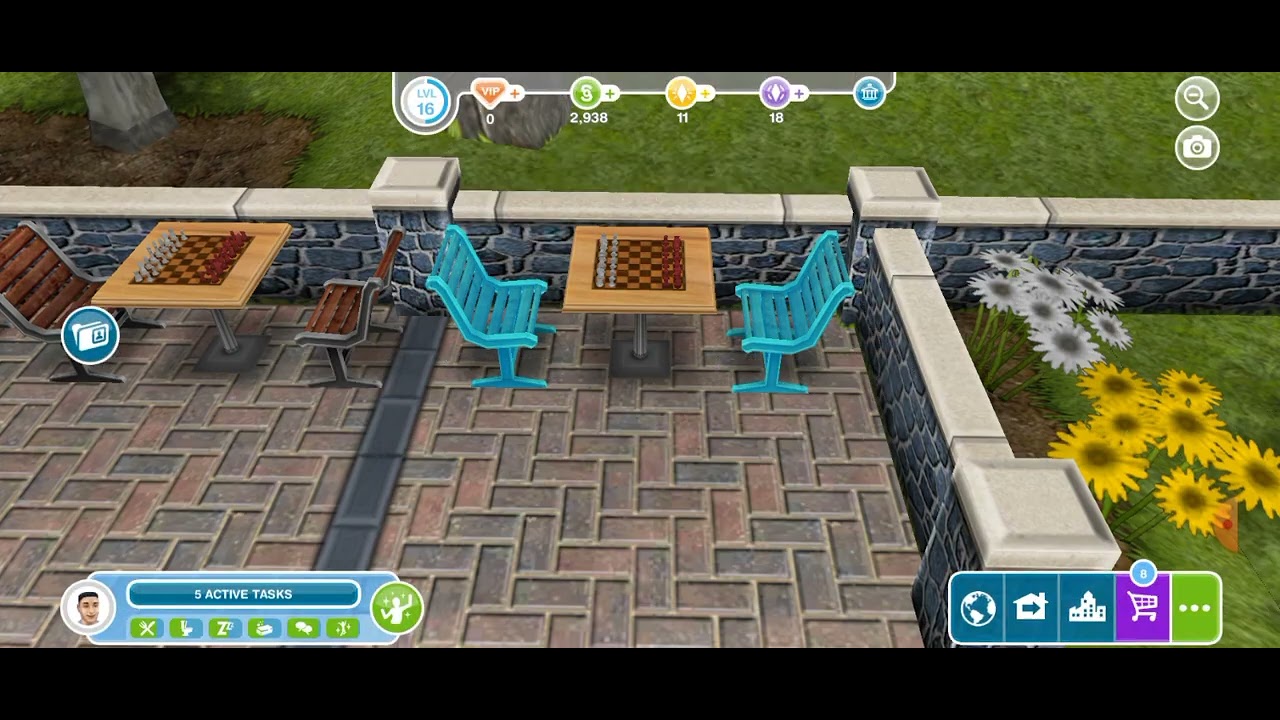 have 2 sims play a long chess game 