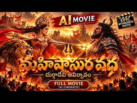 మహిషాసుర వధ | మహిషాసురమర్దిని దుర్గాదేవి | Epic AI Mythological Video Telugu AI Movies SumanTV Life