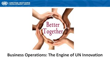 UNDG Webinar on Business Operations Strategy (BOS)