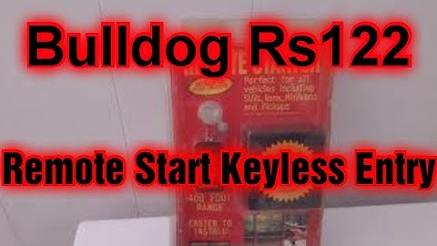 Bulldog RS122 Remote Starter Keyless  Entry