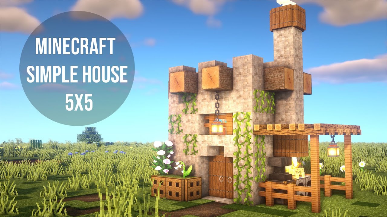 How To Build A Simple House 5x5 In Minecraft YouTube How To Build A Simple House 5x5 In Minecraft YouTube