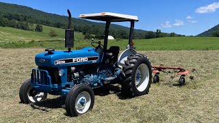 Tedding Hay with the Bulletproof Ford 3930!