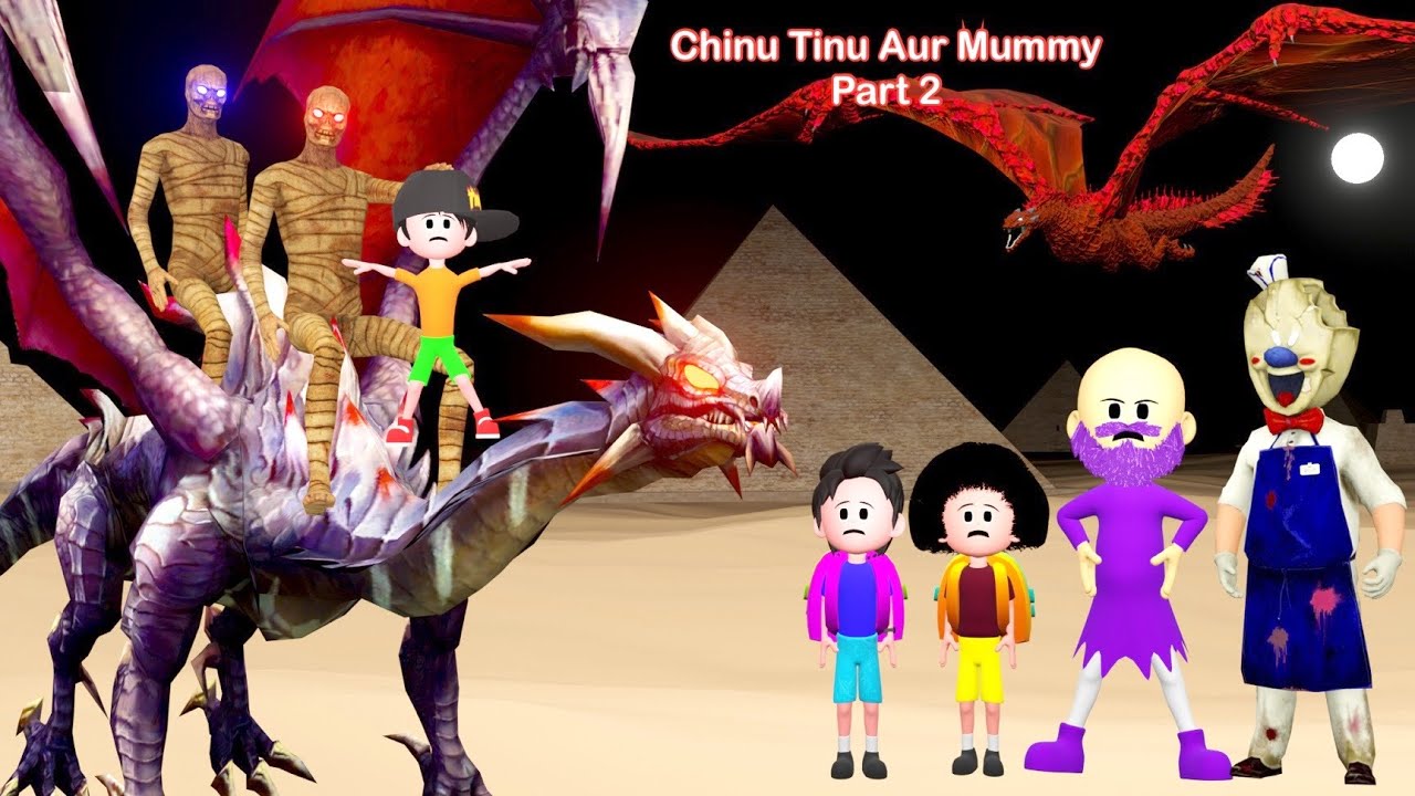 Chinu Tinu Aur Mummy Part 2  TINU KI SHAITANI  Gulli Bulli  MAKE JOKE HORROR