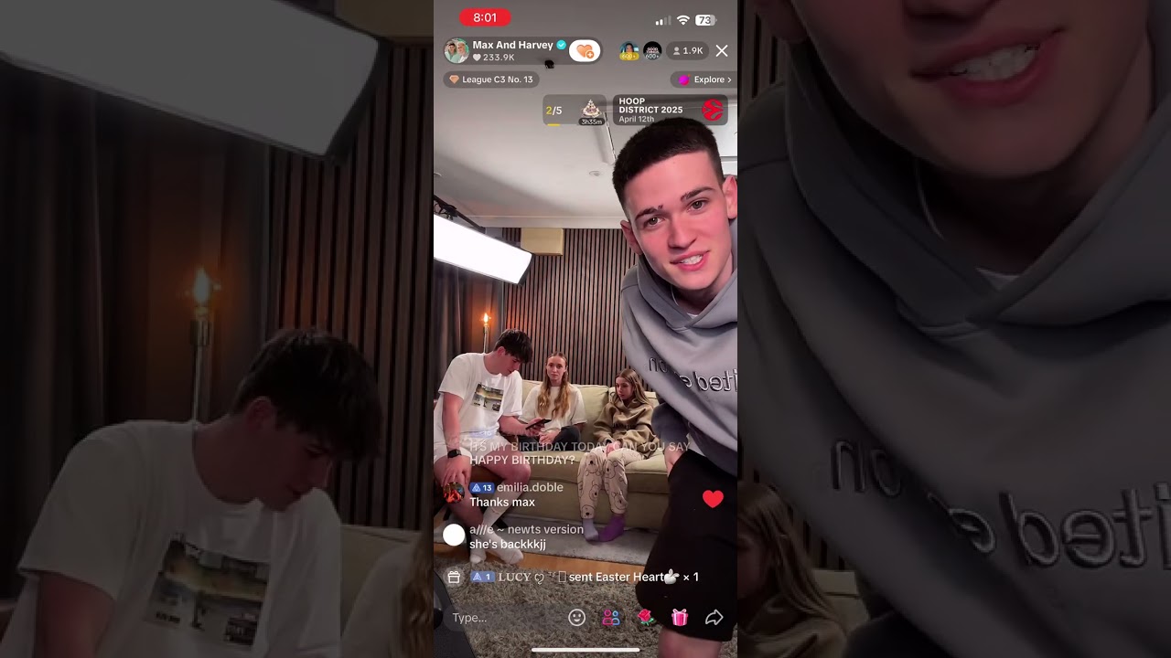 Max and Harvey TikTok live 12/4/25