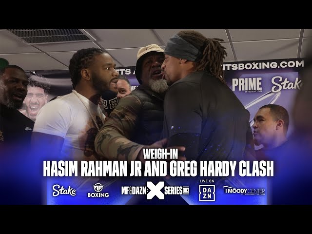 Greg Hardy Beats Hasim Rahman Jr. With Big Knockdown In Boxing Ring