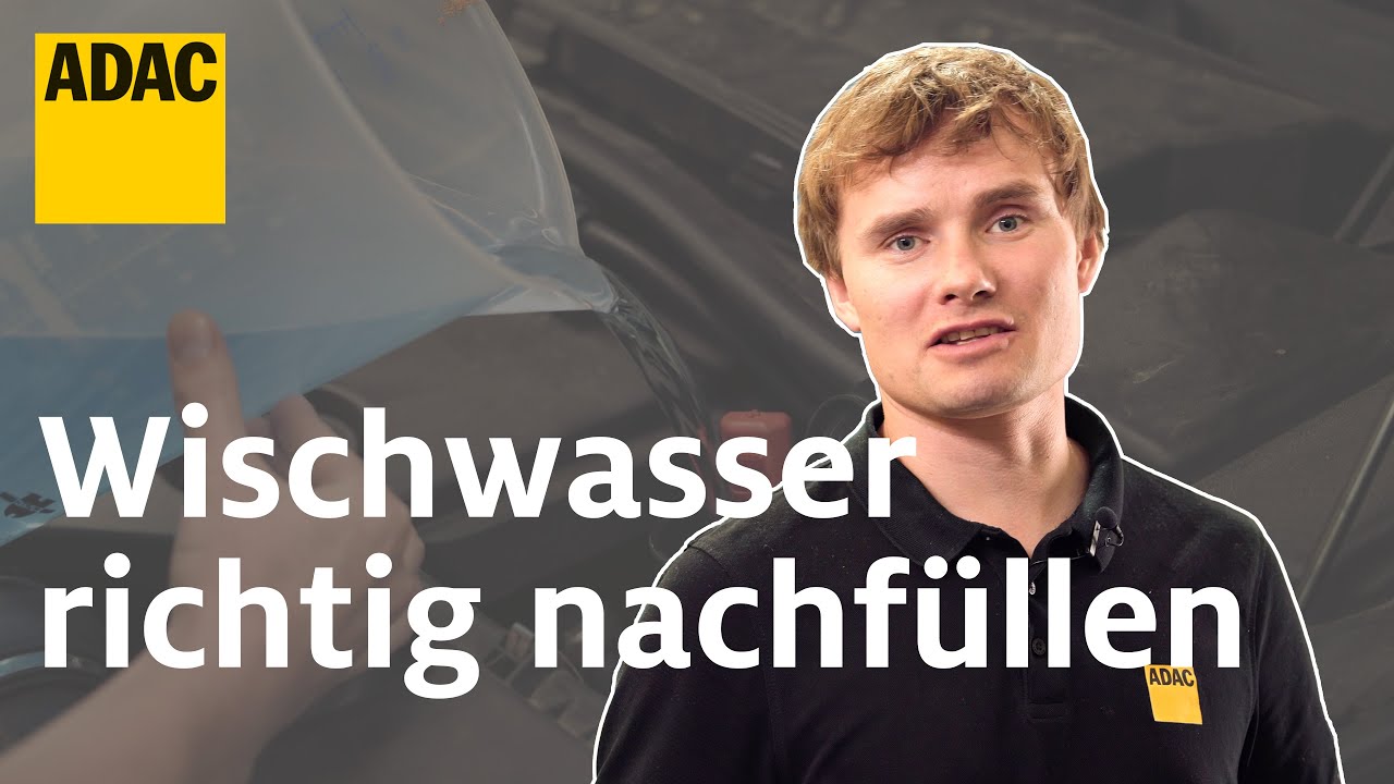 Scheibenwaschanlage befüllen Scheibenwischer Konzentrat nachfüllen Wischwasser  Opel Corsa Anleitung 