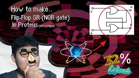 Cara membuat Flip-Flop SR gerbang NOR di Proteus