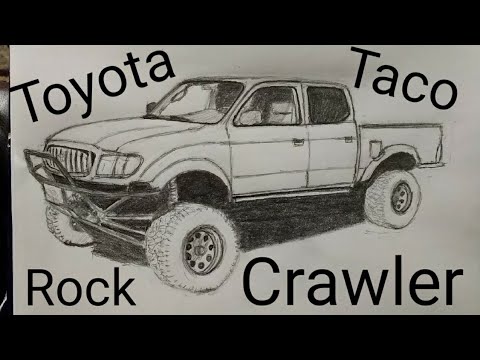 pics Sketch Toyota Tacoma Drawing toyota tacoma rock crawler drawing