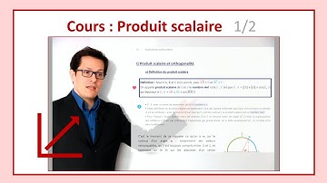 1eSpé - Cours : Produit scalaire - 1/2