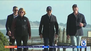 President Biden surveys storm damage in California; administration promises support
