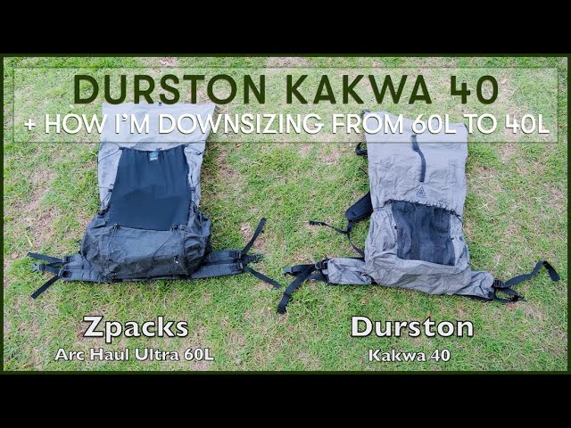 Durston Kakwa 40 details + fitting everything that was in my Zpacks 60L  pack into the Kakwa 40L pack