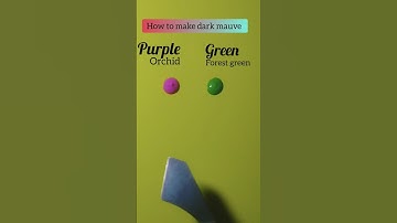 Purple Orchid + Forest Green = Dark Mauve? | Unexpected Color Reveal! 🌌 #Shorts#paintmixing #1m