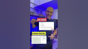 Como conectar e baixar dados de tabelas web para o Excel. #excel #excelbr