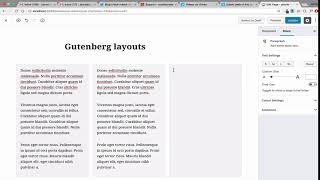 Columns in Gutenberg (no coding required)
