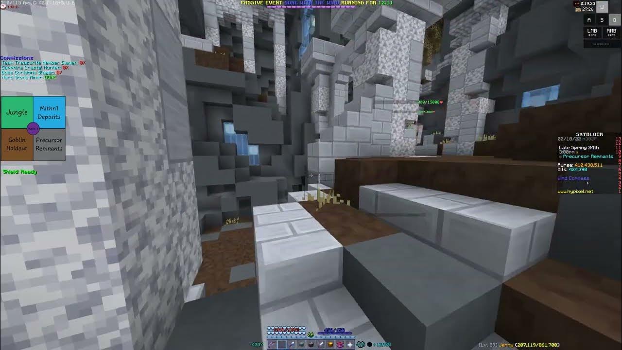 3 skulls structure crystal hollows hypixel skyblock YouTube