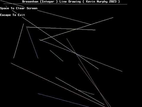 Bresenham Line Drawing Algorithm - Source Code And Demo