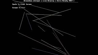 Bresenham Line Drawing Algorithm - Source Code And Demo