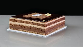 Tarta de Chocolate y Crujiente de Feuilletine / Chocolate and  Crunchy Feuilletine Cake