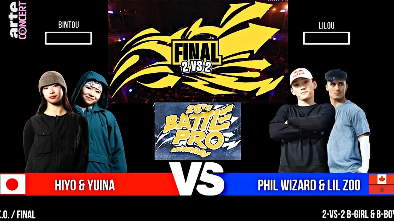Hiyo & Yuina Vs Phil Wizard & Lil Zoo ( Final ) Battle Pro 2025 - 25th Anniversary - ARTE Concert