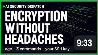 age — encryption without headaches (encrypt files with your SSH key)