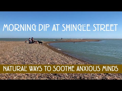 4k Relaxing Walk during August Heatwave, Shingle St  across the Parched Coastal Shoreline to the Sea