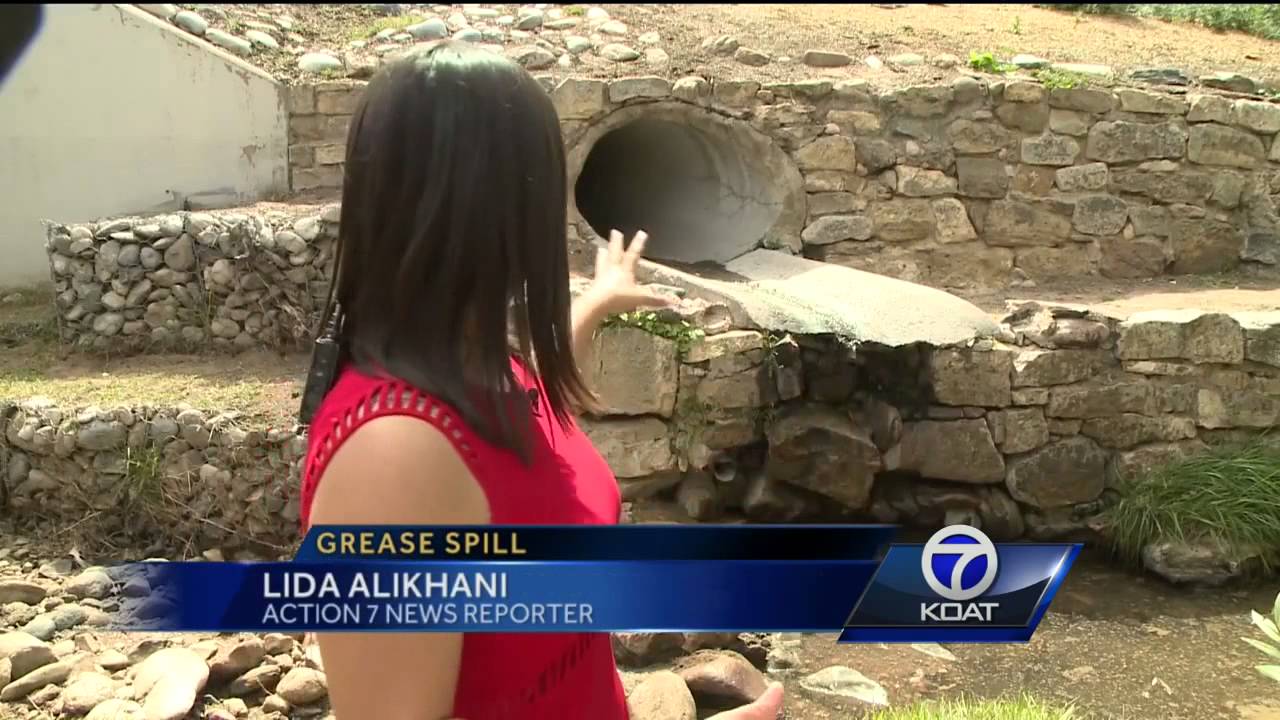 Grease spill Cleaning up river contamination YouTube