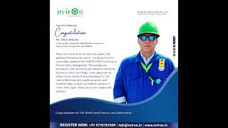 Congratulations to Mr. Almaz Bekenov | NEBOSH HSE Certificate in PSM | Nviron Success Story🎉