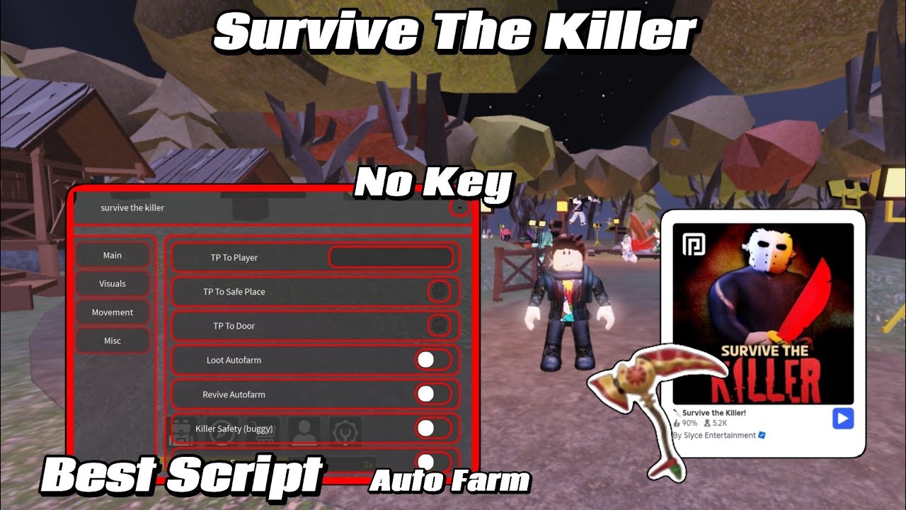 Лучший скрипт для выживания в режиме "Убийца" без использования клавиш: автоматический фарм добыч...