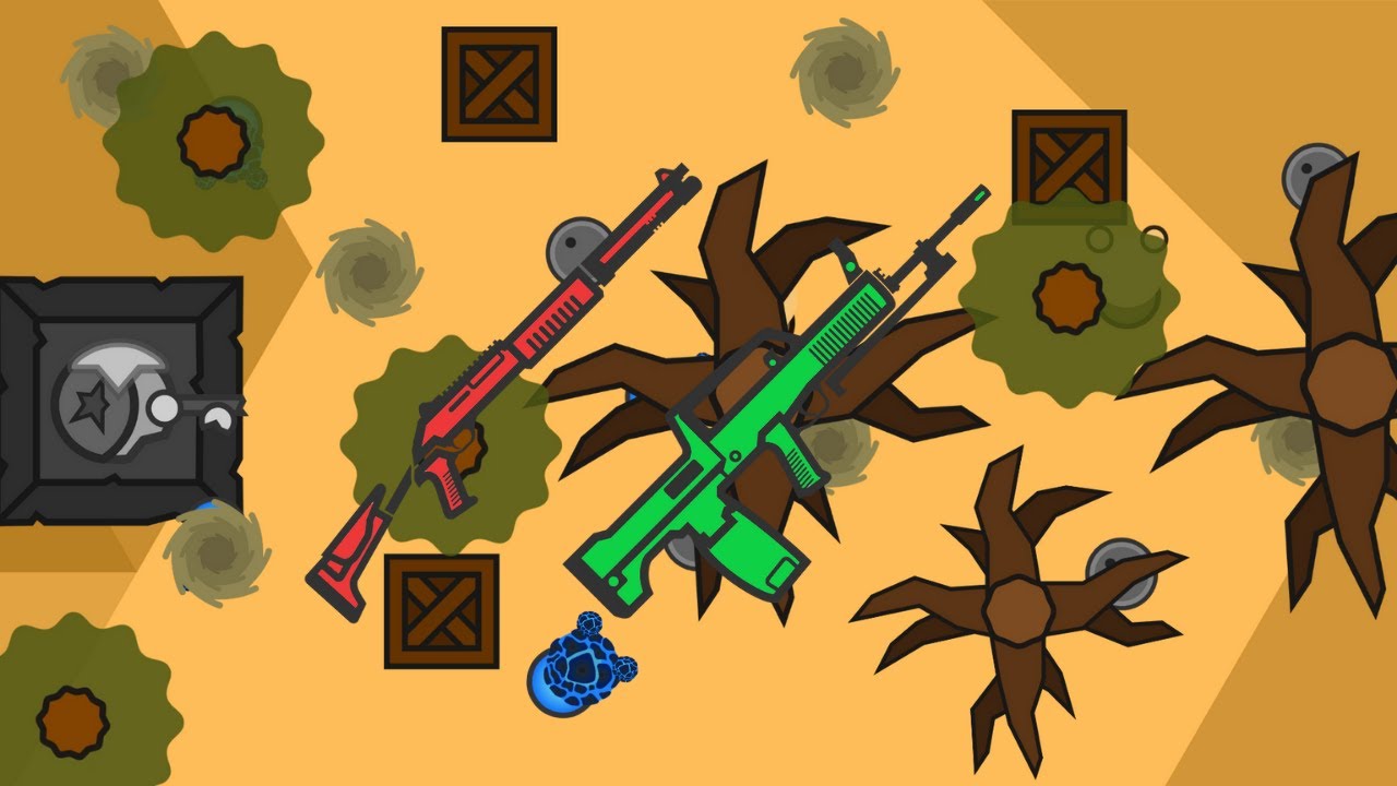 surviv.io super 90 + QBB  || 16 kills || defeat in final )= || map desert