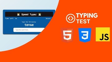 Typing test using HTML CSS and JAVASCRIPT
