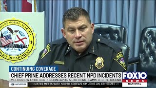 MPD Chief Paul Prine addresses recent incidents involving police