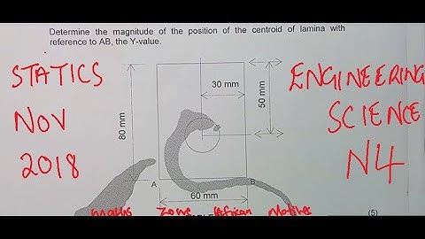 Engineering Science N4 Statics November 2018 @mathszoneafricanmotives