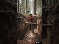 This Forest Hides a Secret Underground Shelter Built From Nothing #survival #bushcraft #asmr