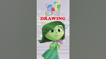 Drawing Disney’s Disgust from inside out #disney #insideout #pixar #short #shorts