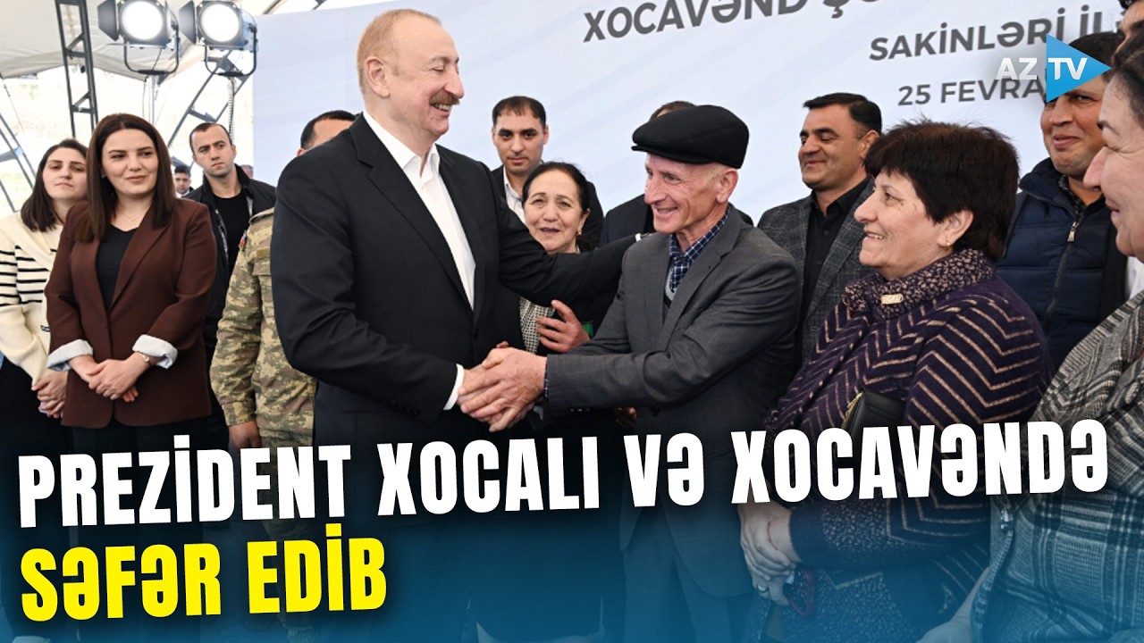 Prezident Xocalı və Xocavəndə səfər edib: Dövlət başçısı azad ərazilərdə görülmüş işlərlə tanış olub