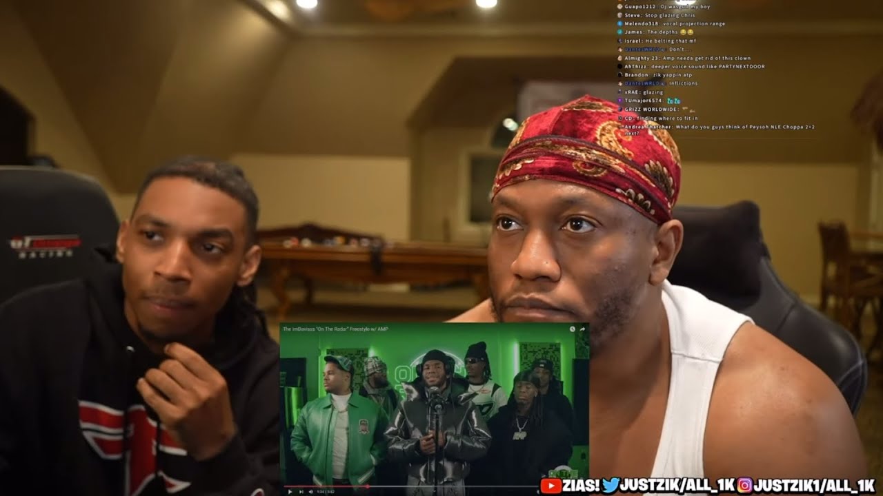 Реакция Зиаса и Блу на фристайл ImDaviss' On The Radar с AMP **Смешно**