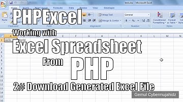 PHPExcel : Working With Excel Spreadsheet in PHP  #2 Download PHP Generated Excel File