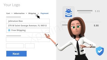 Checkout Process Animation with 3D Character | CreateStudio Example #MadeWithCreateStudio