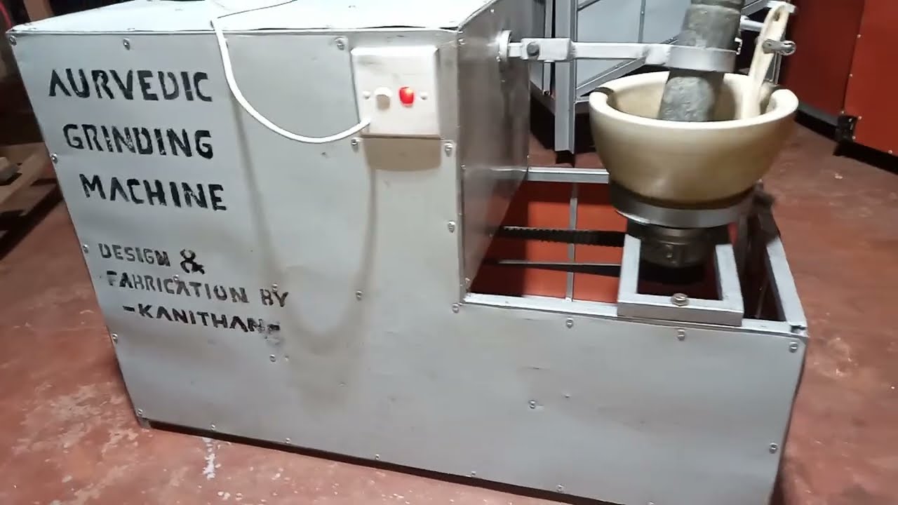 Homemade Ayurvedic Grinding & Mixing Machine | Single Motor + Timer System for Long Hour Operation