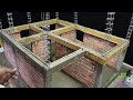 ¿Cómo construir una casa paso a paso desde la cimentación  MINIATURE HOUSE WITH REAL MATERIALS720P H