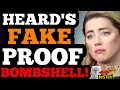NEW! Amber Heard FAKE PROOF BOMBSHELL! New evidence EXPOSES HUGE LIE!