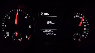 0-190 KM/H 2009 Volkswagen Golf 6 2.0 TDI 81 kW (110 PS) manual transmission