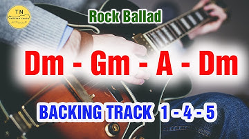 Dm 1-4-5 Rock Pop Guitar Backing Track Dm Gm A Dm